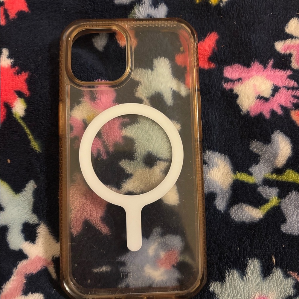 Transparent Phone Case with White Ring
